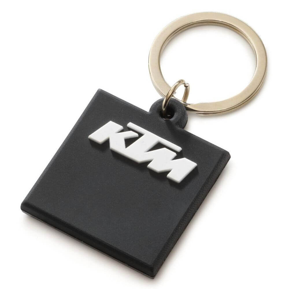 Rubber Logo Keyholder Black